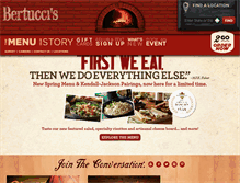 Tablet Screenshot of bertuccis.com